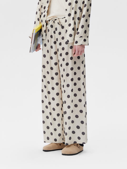Cream Dot Lounge Set