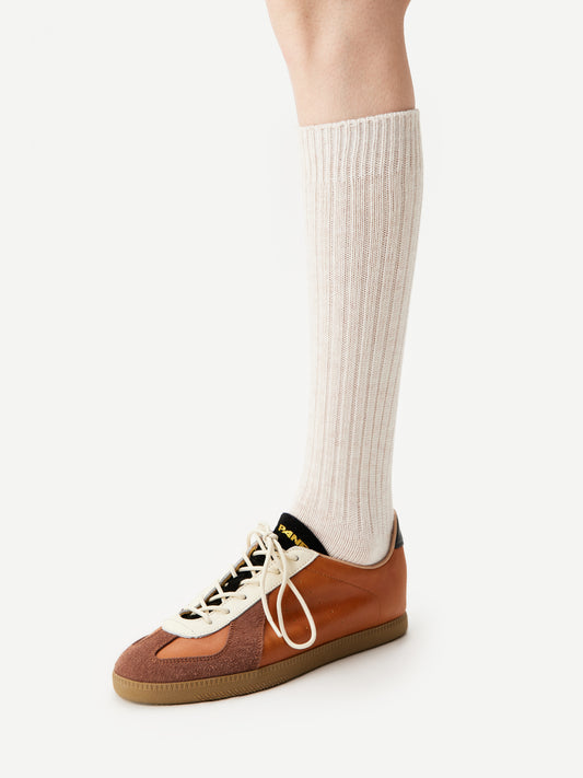 Merino Mulberry Under Knee Sock