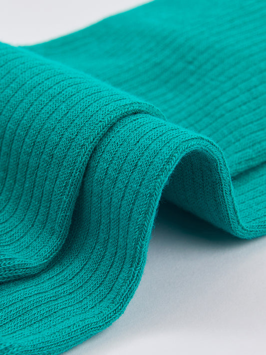 Contrast Color Tabi Crew Sock