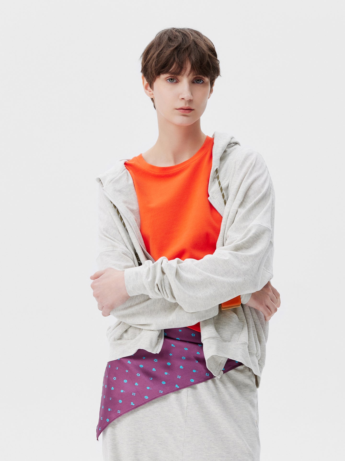 AR × Xuan Soft Cotton-Modal Zip-Up Hoodie