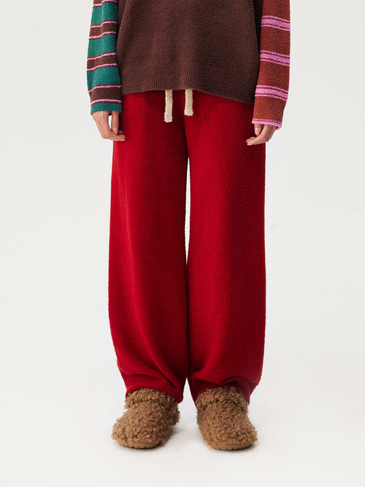 Contrast Stripe Soft Sherpa Set