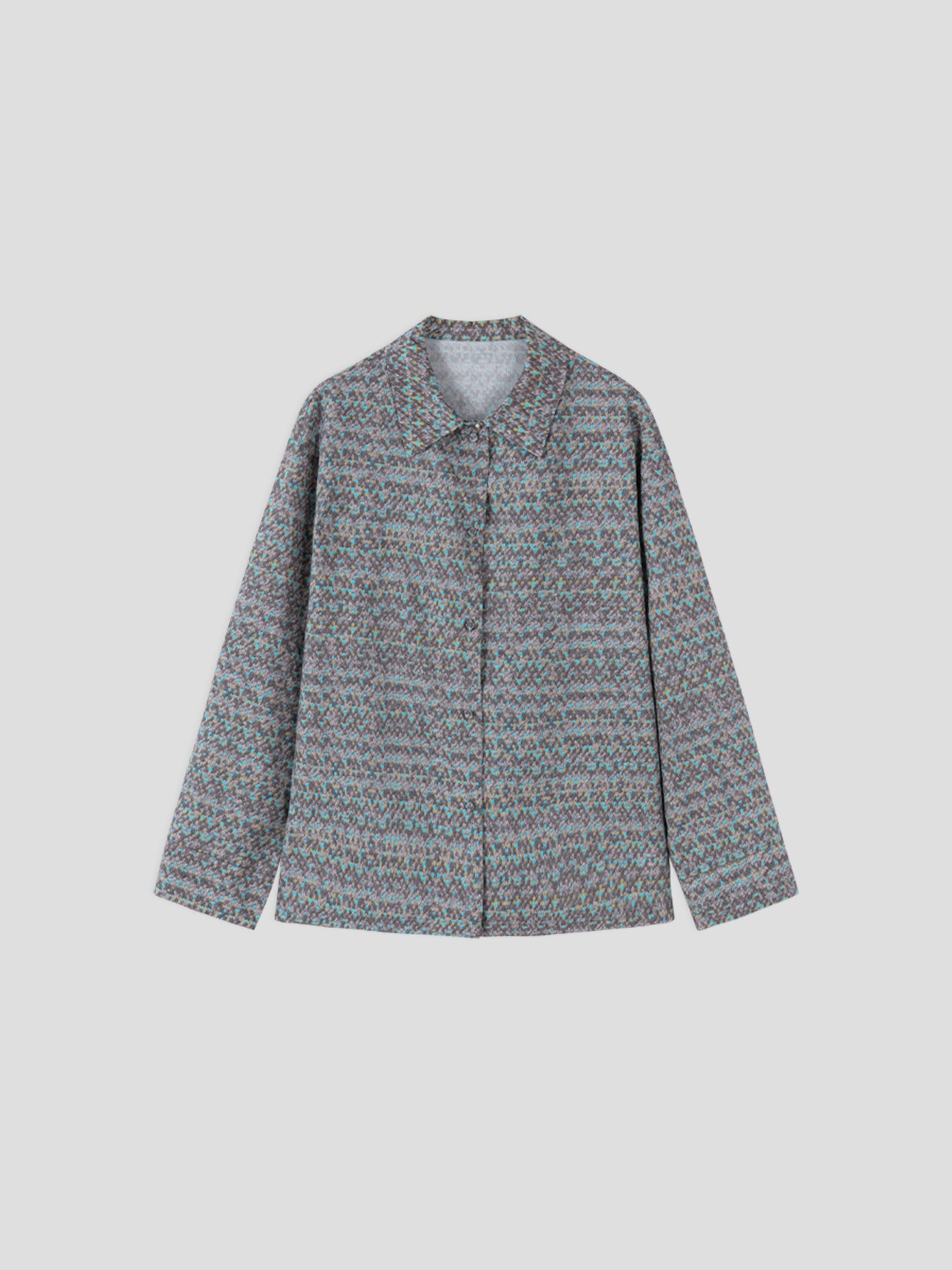 Heathered Print Loungewear Set