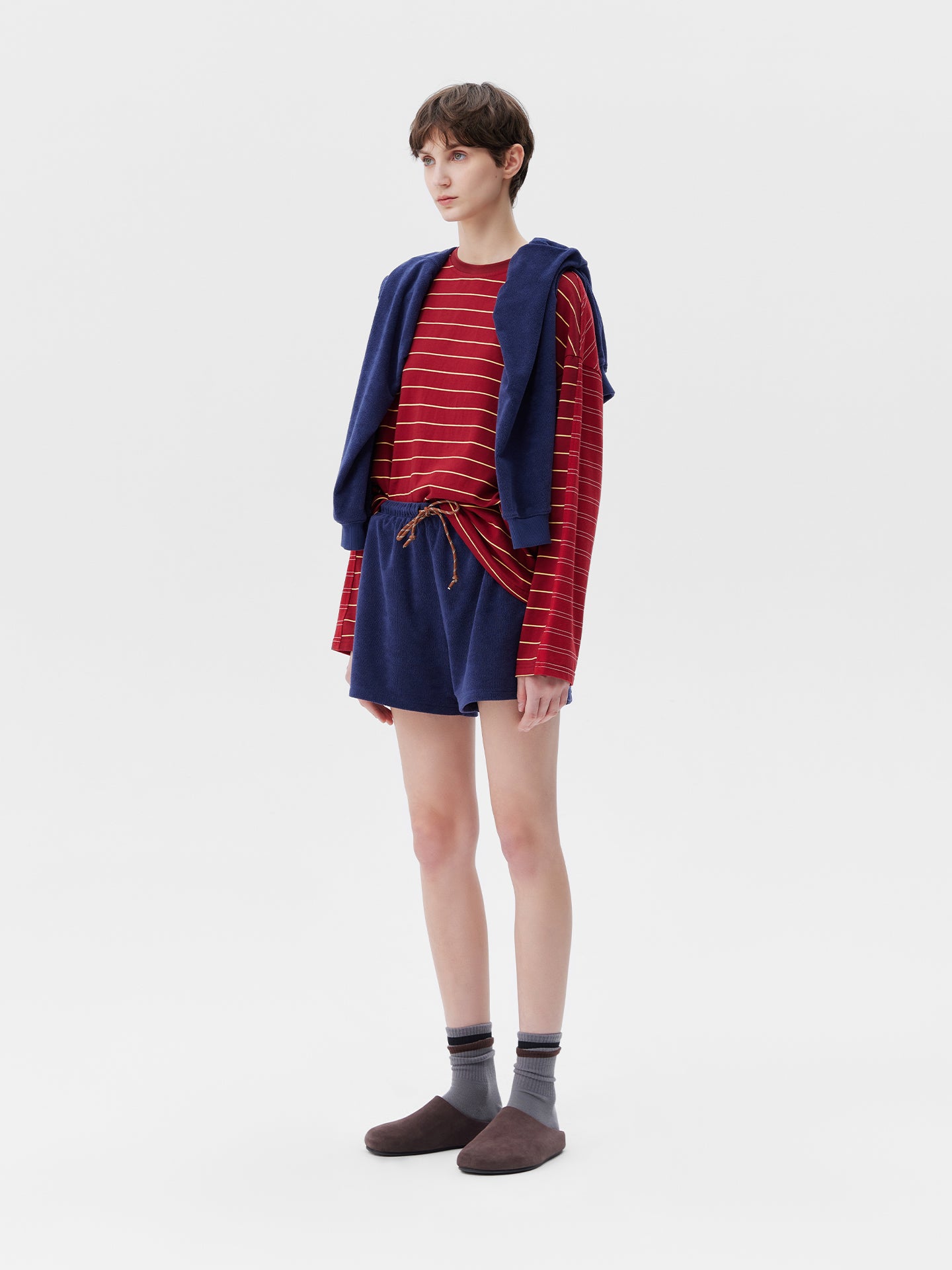 Front & Back Panel Stripe T-Shirt