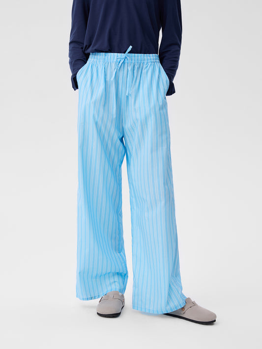 Patterned Striped Long-Sleeve Loungewear