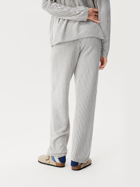 Contrast-Striped Half-Velvet Loungewear