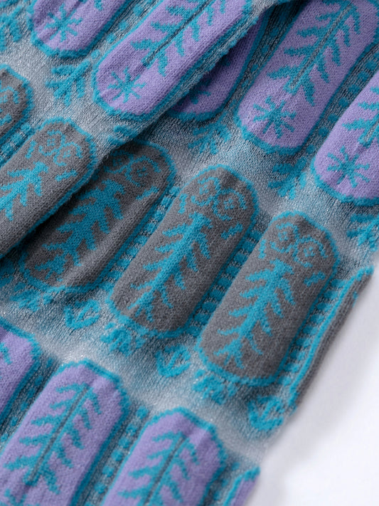 Lace Jacquard Translucent Sock