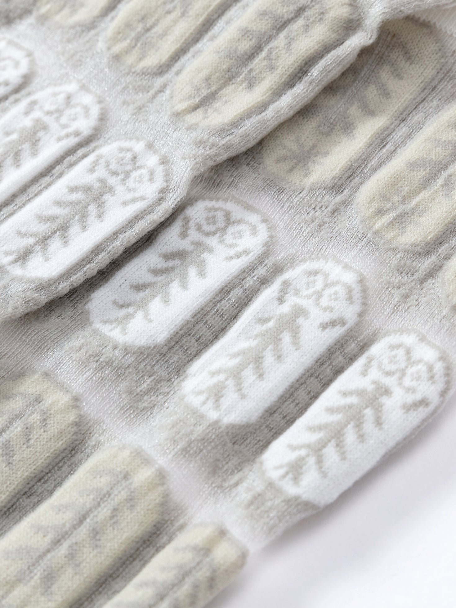 Lace Jacquard Translucent Sock