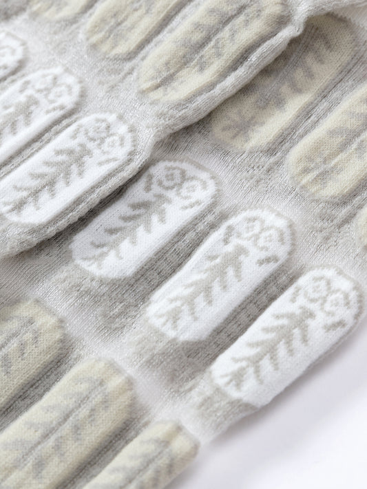 Lace Jacquard Translucent Sock