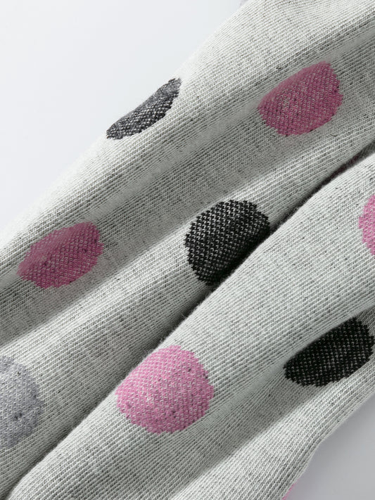 Reversible Polka Dot Crew Socks