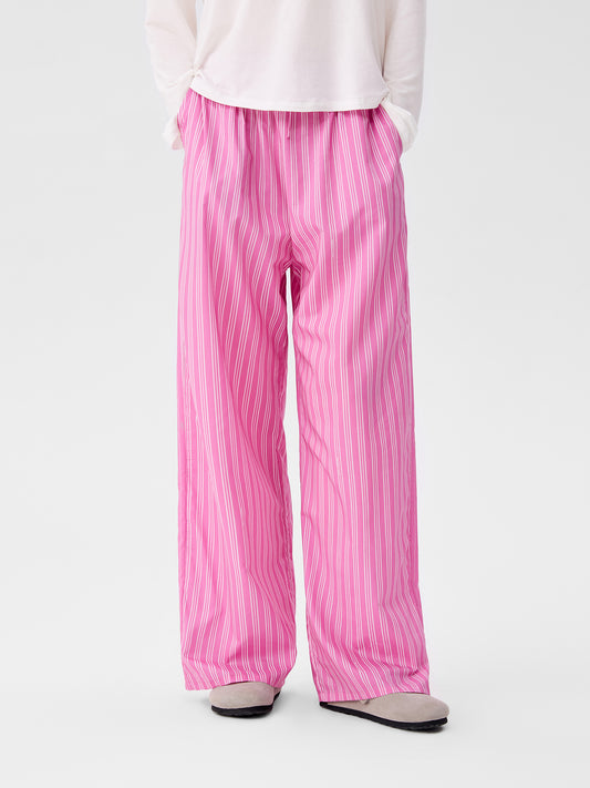 Patterned Striped Long-Sleeve Loungewear
