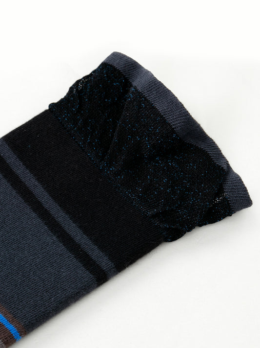 Wide Rib Mélange Crew Socks
