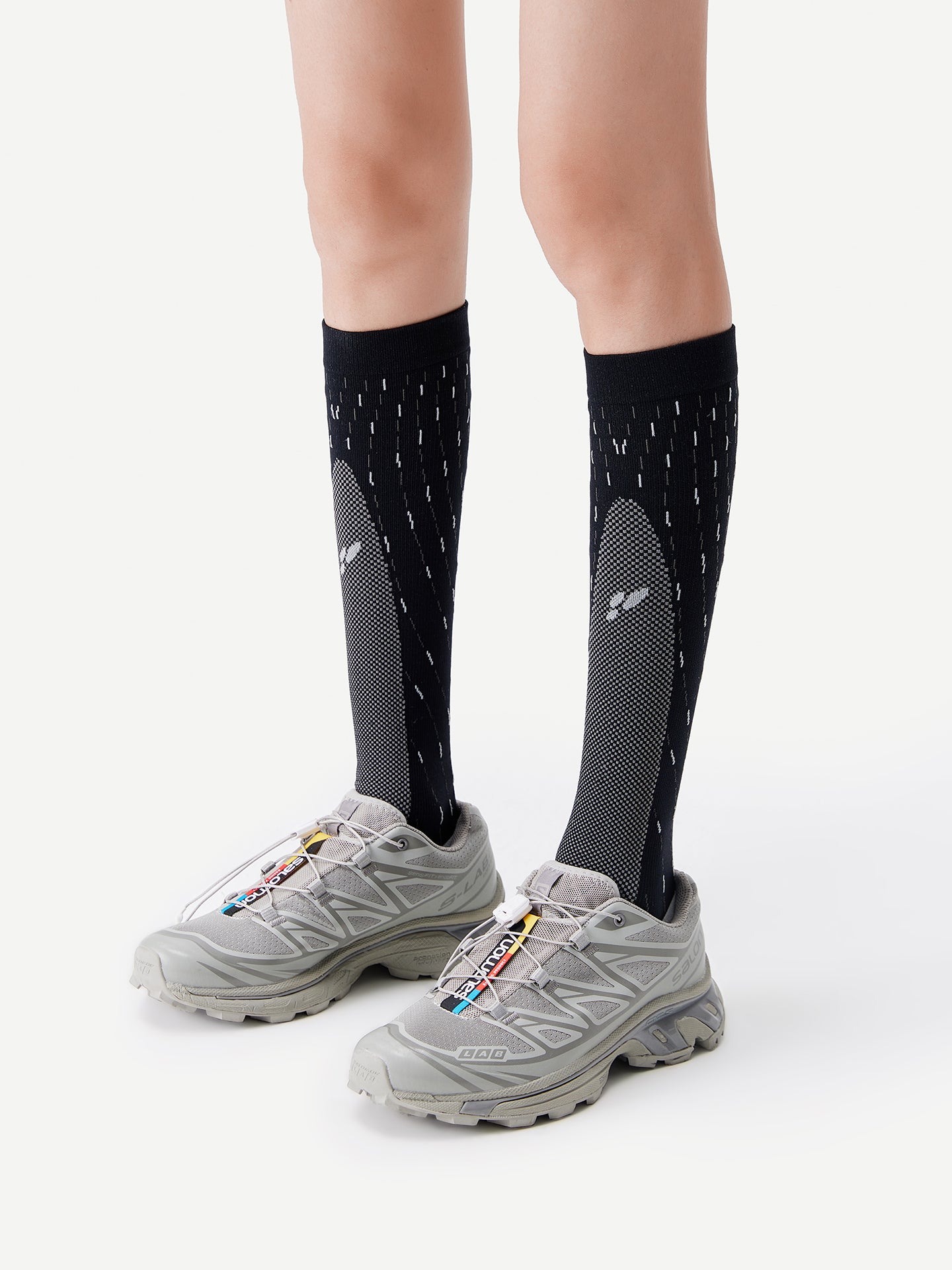 Dynamic Stripe Sport Calf Sock