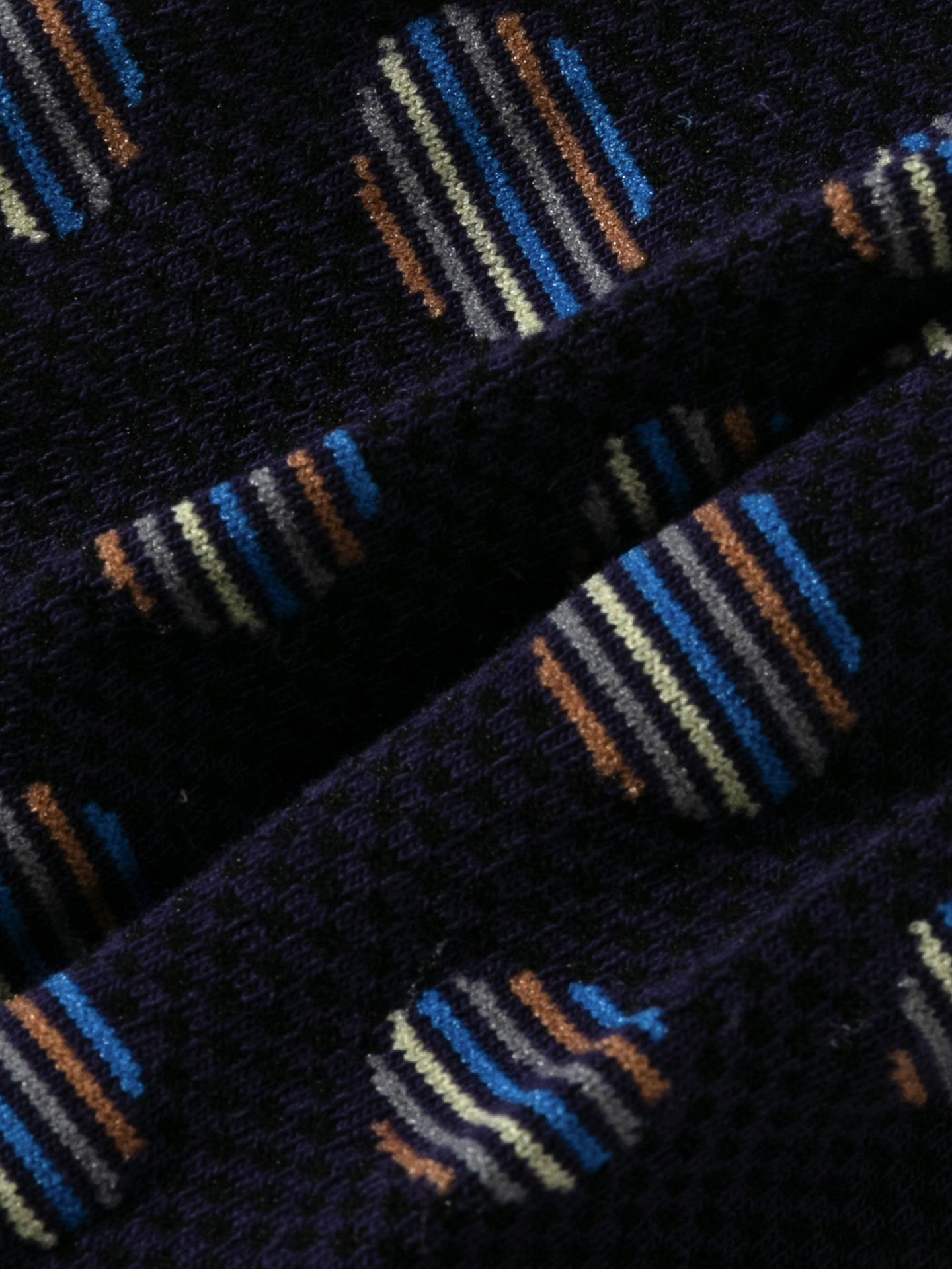 Mixed-Color Polka Dot Glossy Crew Sock