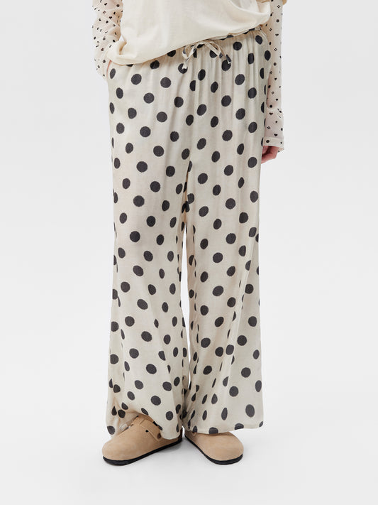 Cream Dot Lounge Set