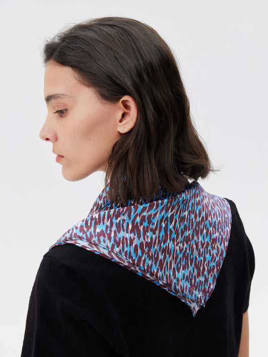 Heathered Print Silk Scarf