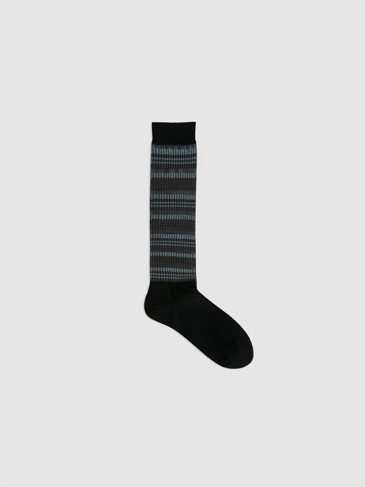 Contrast Stripe Crew Socks