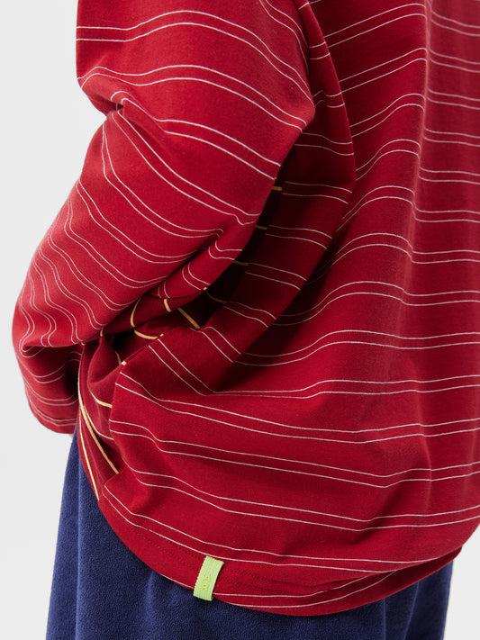 Front & Back Panel Stripe T-Shirt