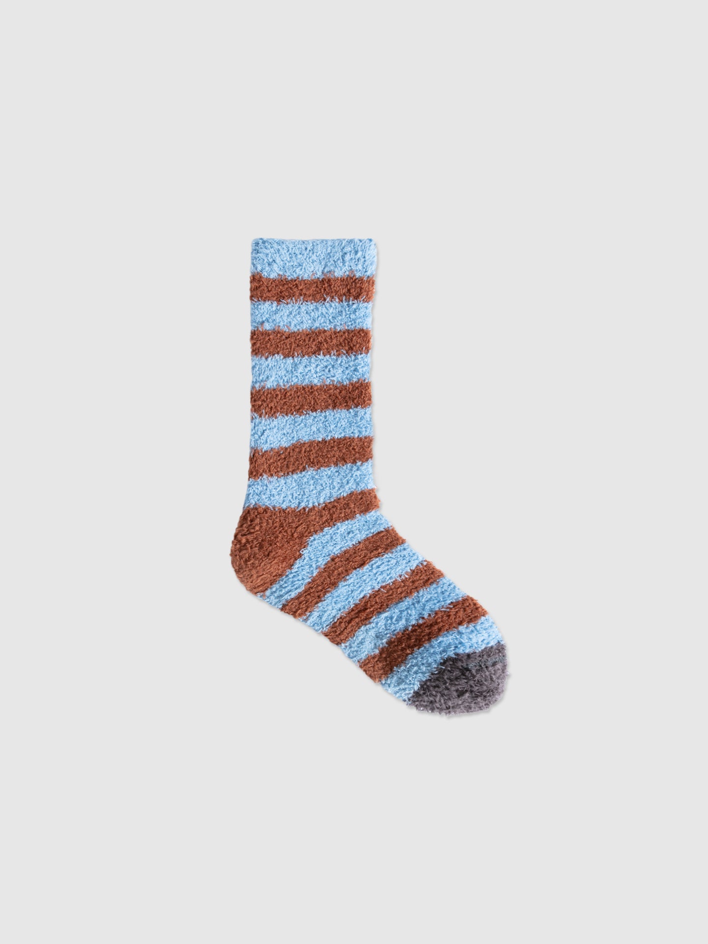 Contrast Stripe Soft Sherpa Sock