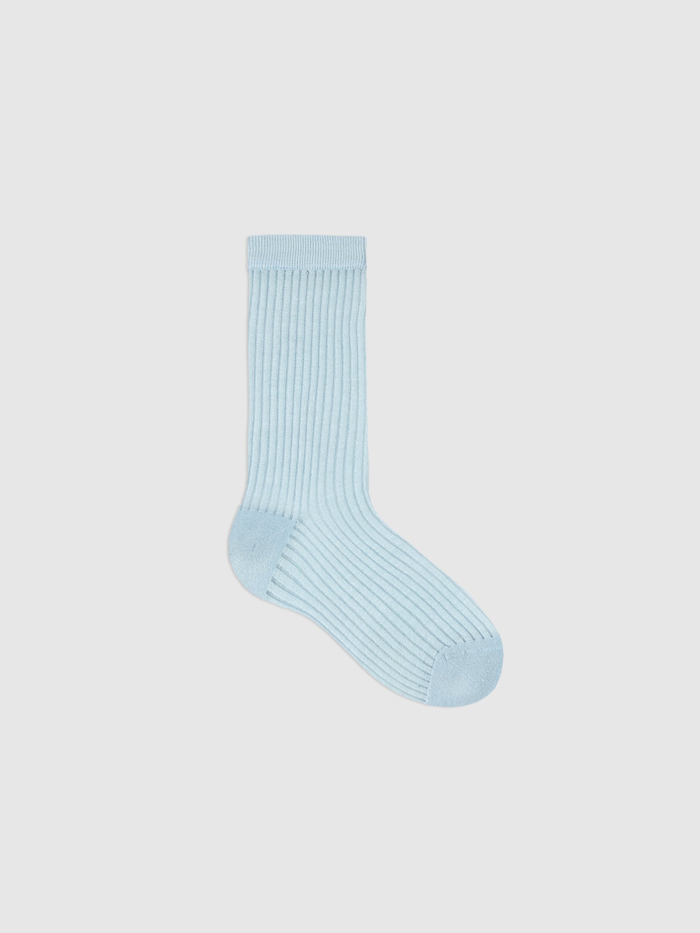 Textured Fine Stripe Crew Sock