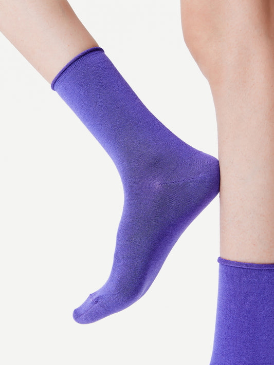 Mulberry Silk Modal Blend Crew Sock