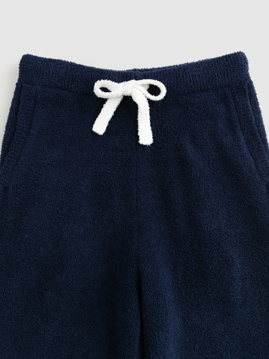 Contrast Stripe Soft Sherpa Set